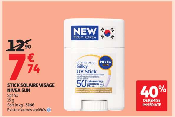 STICK SOLAIRE VISAGE NIVEA SUN