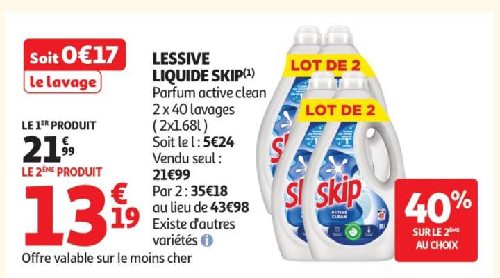 LESSIVE LIQUIDE "SKIP"