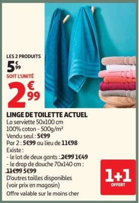 Linge De Toilette Actuel