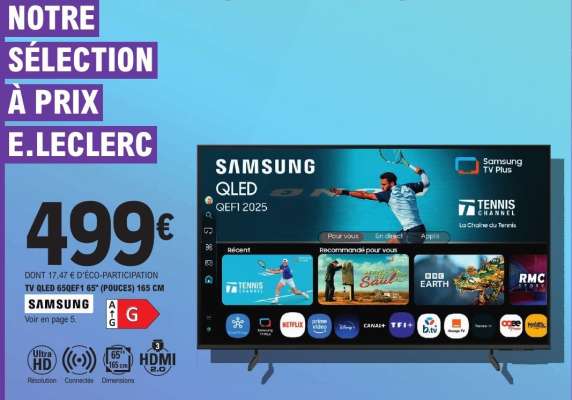 TV QLED 65QEF1 65" (POUCES) 165 CM