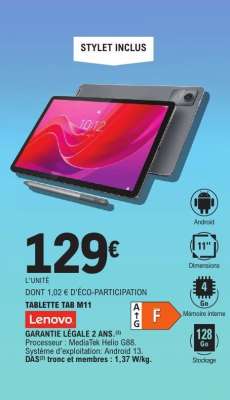 TABLETTE TAB M11