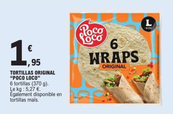 TORTILLAS ORIGINAL "POCO LOCO"