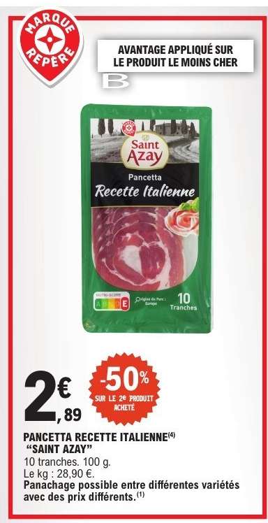 Pancetta Recette Italienne 'Saint Azay'