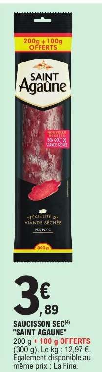 SAUCISSON SEC SAINT AGAÛNE