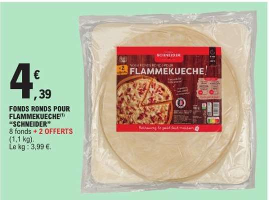 FONDS RONDS POUR FLAMMEKUECHE 'SCHNEIDER'
