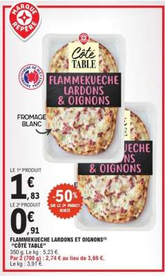 Flammekueche Lardons et Oignons