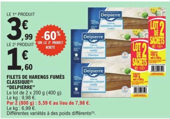 FILETS DE HARENGS FUMÉS CLASSIQUE "DELPIERRE"