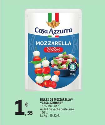 BILLES DE MOZZARELLA "CASA AZZURRA"