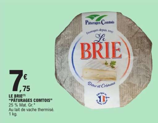 LE BRIE "PÂTURAGES COMTOIS"