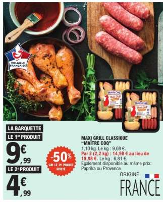 MAXI GRILL CLASSIQUE 'MAÎTRE COQ'