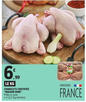 Coquelets Certifiés 'Maison Rihn'