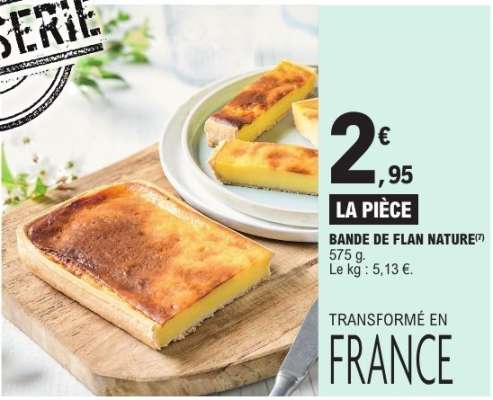 Bande De Flan Nature