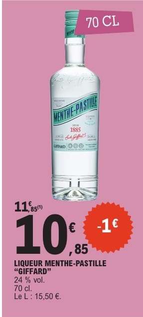 LIQUEUR MENTHE-PASTILLE "GIFFARD"