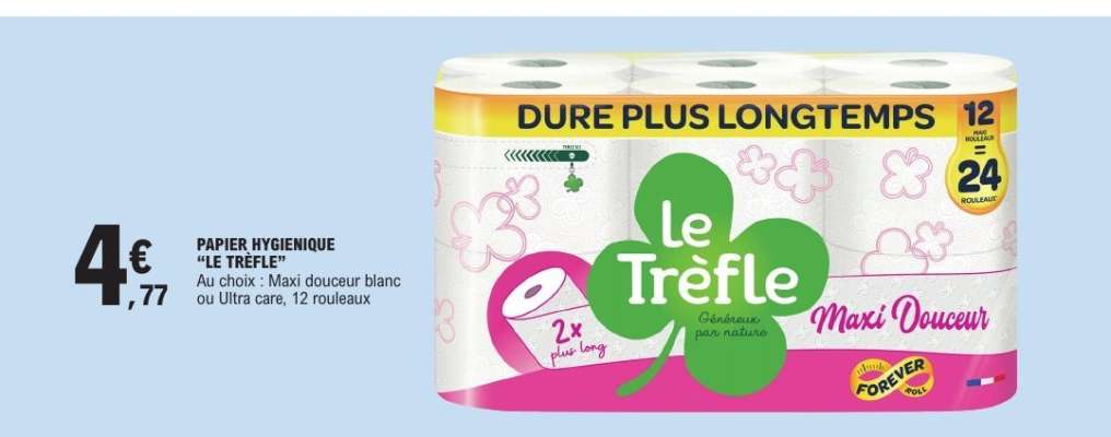 Papier Hygiénique "Le Trèfle"