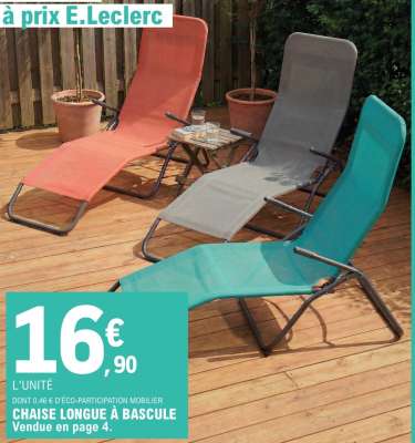 CHAISE LONGUE À BASCULE