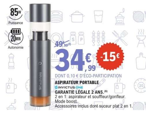 ASPIRATEUR PORTABLE