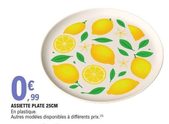 ASSIETTE PLATE 25CM