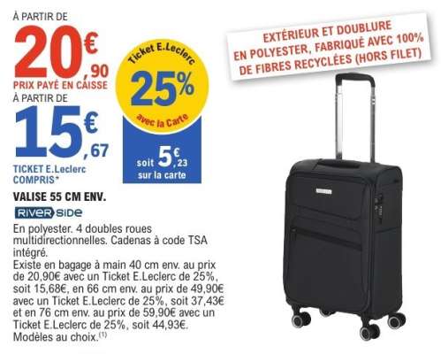 VALISE 55 CM ENV.