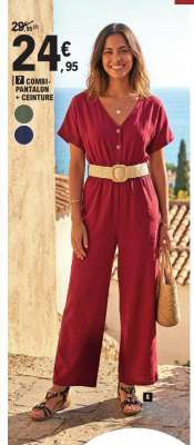 Combi-pantalon + ceinture