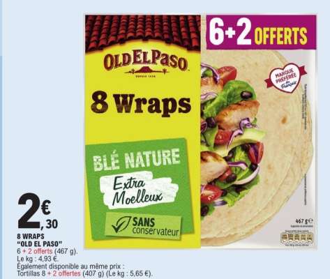 8 WRAPS "OLD EL PASO"