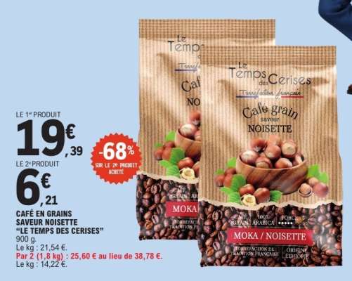 CAFÉ EN GRAINS SAVEUR NOISETTE “LE TEMPS DES CERISES”