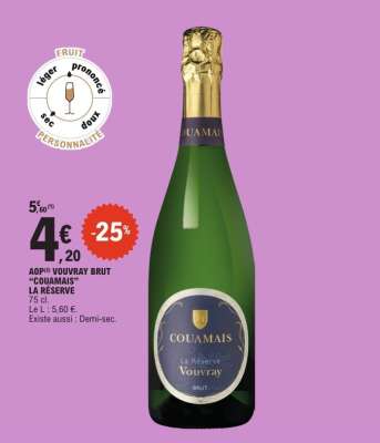 AOP VOUVRAY BRUT "COUMAIS" LA RÉSERVE