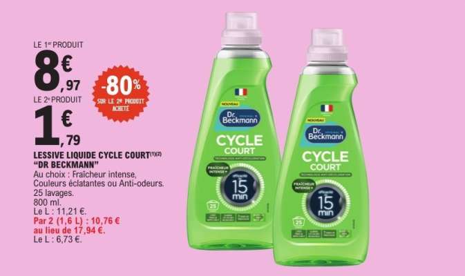 LESSIVE LIQUIDE CYCLE COURT “DR. BECKMANN”
