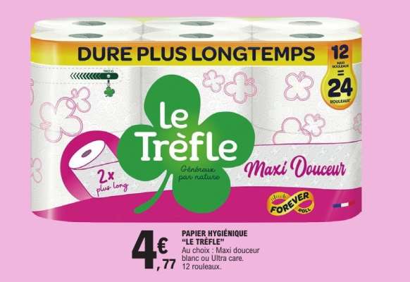 Papier Hygiénique "Le Trèfle"