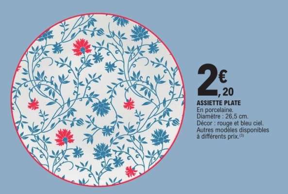 Assiette plate