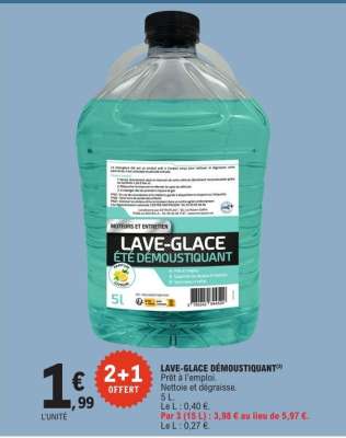 LAVE-GLACE DÉMOUSTIQUANT