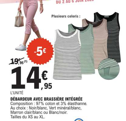 DÉBARDEUR AVEC BRASSIÈRE INTÉGRÉE