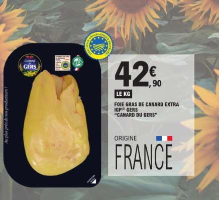 Foie Gras de Canard Extra IGP Gers 'Canard du Gers'