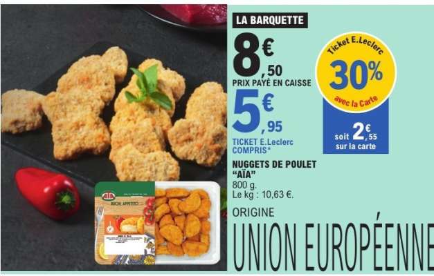 NUGGETS DE POULET "AIA"