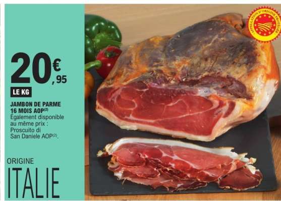 JAMBON DE PARME 16 MOIS AOP