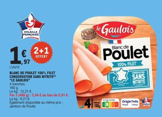 Blanc de Poulet 100% Filet