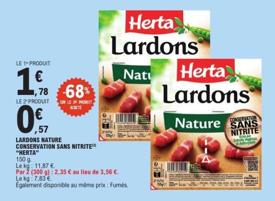 Herta Lardons Nature
