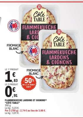 Flammekueche Lardons et Oignons