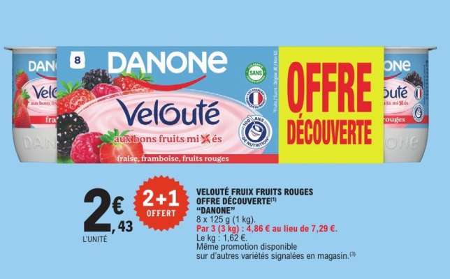 Velouté Fruix Fruits Rouges Offre Découverte