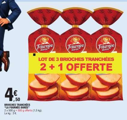 Brioches Tranchées La Fournée Dorée