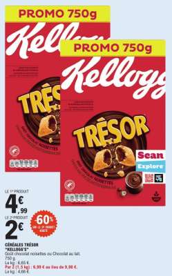 Céréales Trésor Kellogg's