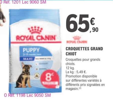 CROQUETTES GRAND CHIOT