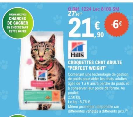 CROQUETTES CHAT ADULTE "PERFECT WEIGHT"
