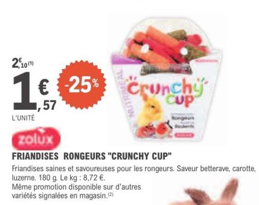 FRIANDISES RONGEURS "CRUNCHY CUP"