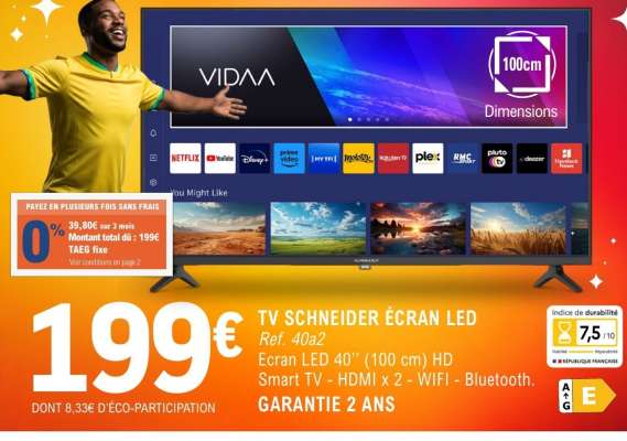 TV SCHNEIDER ÉCRAN LED