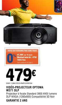 VIDÉO-PROJECTEUR OPTOMA W371 DLP