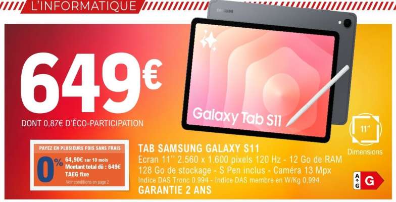 TAB SAMSUNG GALAXY S11
