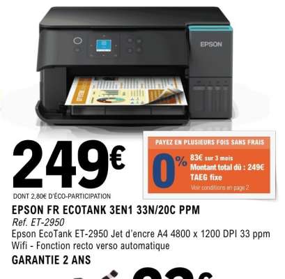 EPSON FR ECOTANK 3EN1 33N/20C PPM
