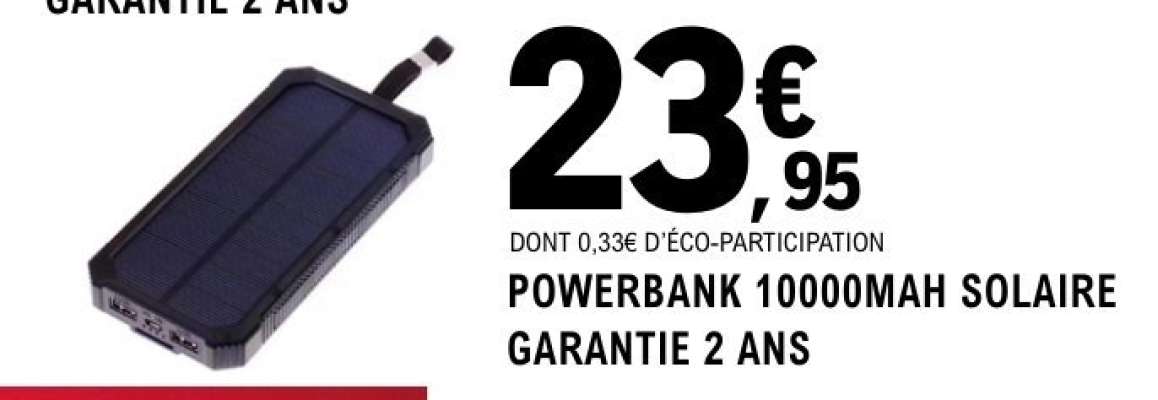 POWERBANK 10000MAH SOLAIRE