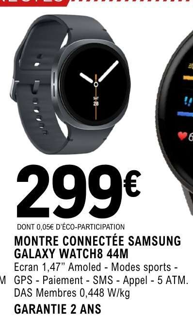 MONTRE CONNECTÉE SAMSUNG GALAXY WATCH8 44M