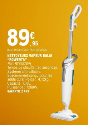 NETTOYEURS VAPEUR BALAI "ROWENTA"